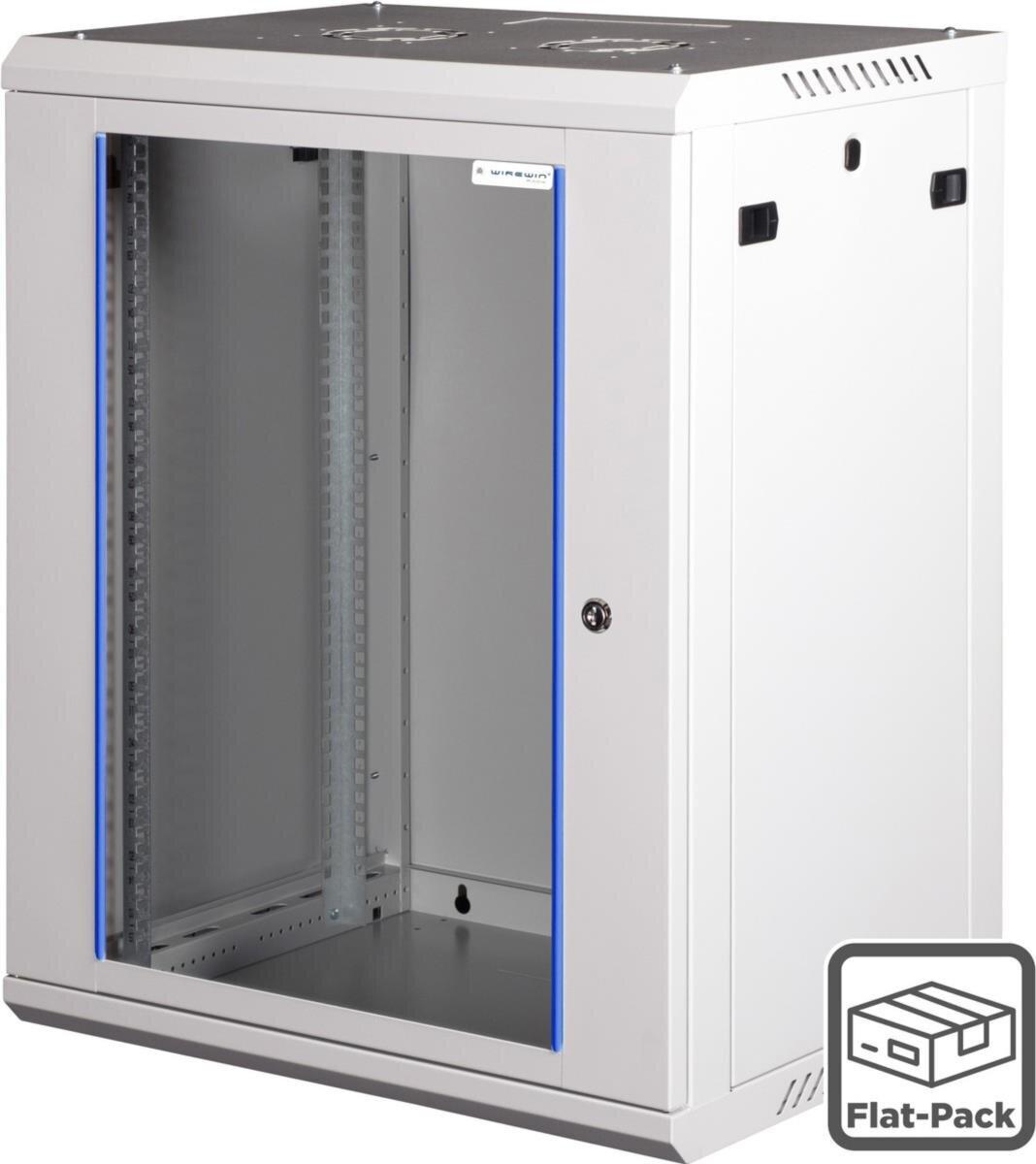 Wirewin 19\" Wandschrank, einteilig, Pro 3nd Generation, Flat-Pack, 600x450mm, hellgrau Schränke (WCAB PS3 600X450X9U FP)