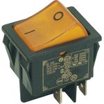 Bachmann EB-Wippenschalter sw/ge,16(8)A250V 2p. 924.098 (924.098)