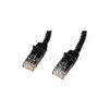 StarTech.com Cat6 Snagless Gigabit UTP Netzwerkkabel - Cat 6 RJ45 Netzwerkkabel mit Knickschutz - Patch-Kabel - RJ-45 (M) - RJ-45 (M) - 50cm - UTP - CAT 6 - gepresst, glatt - Schwarz (N6PATC50CMBK)