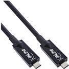 InLine® USB 3.2 Gen.2 AOC Kabel, USB Typ-C Stecker/Stecker, schwarz, 7,5m (35797A)