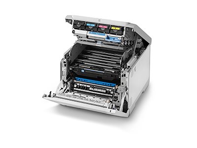 OKI C600 Series C651dn Farb-Laserdrucker LED 1200 x 1200 dpi A4 35 ppm Duplex Weiß, Silber