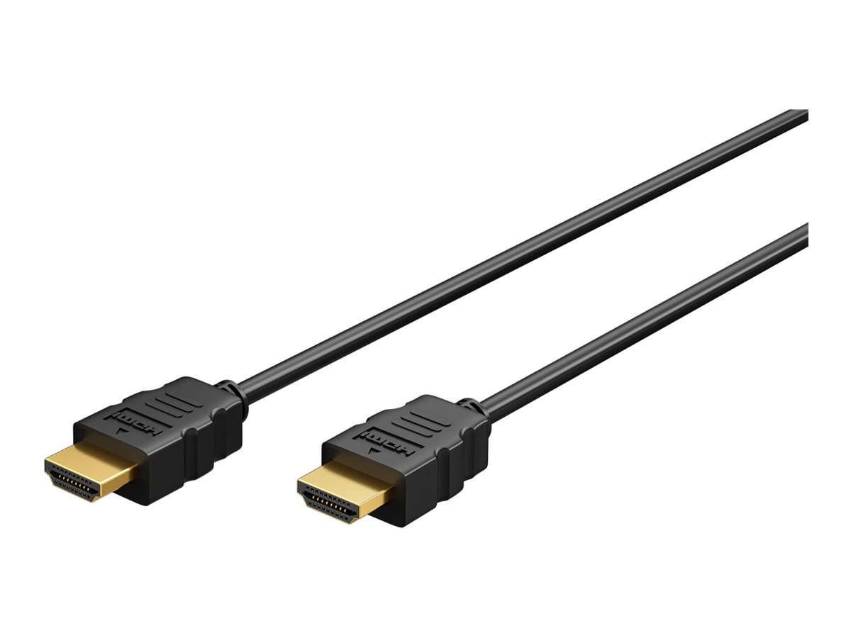 Goobay High Speed HDMI-Kabel mit Ethernet, HDMI 2.0, 4K 60Hz, 18 Gbit/s, 15 m, Schwarz