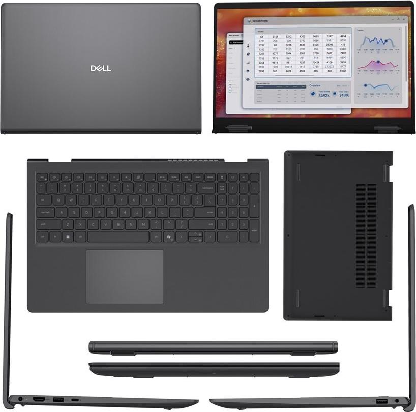 Dell Pro 15 Essential PV15265 15.6" AMD Ryzen 5 16 GB RAM 1 TB SSD Carbon Black