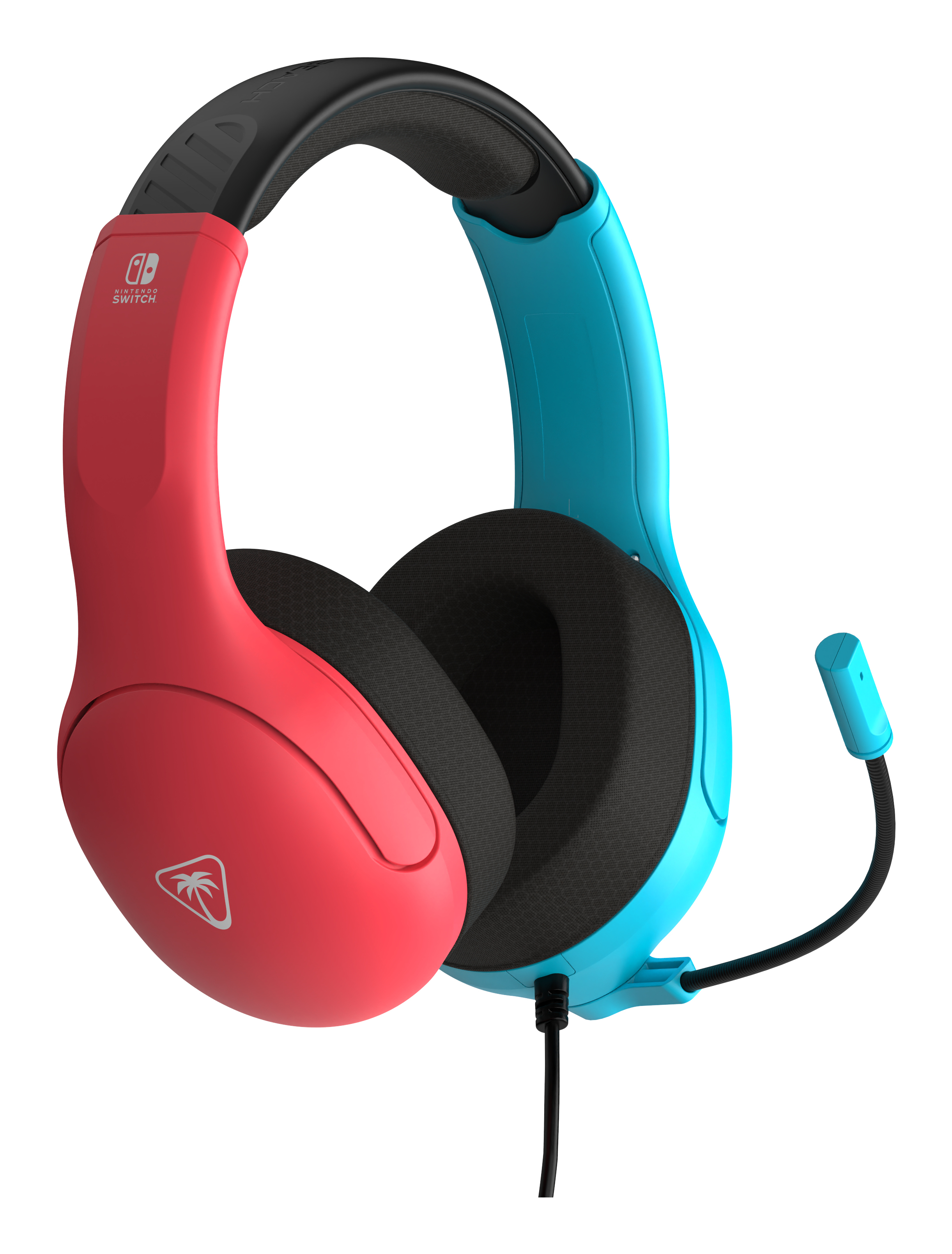 Turtle Beach Airlite Fit Kabelgebundener Gaming-Kopfhörer mit Boom-Mikrofon Schwarz, Blau, Rot