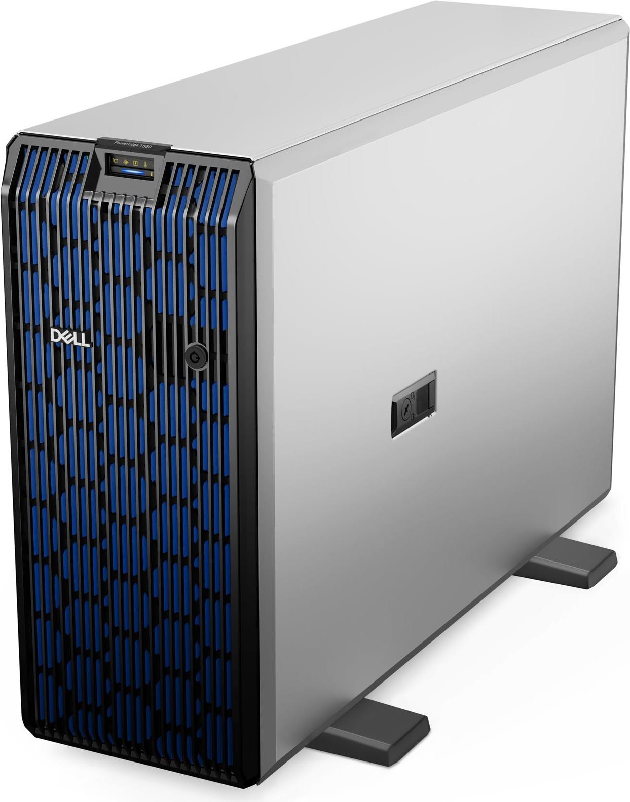 Dell PowerEdge T560 Tower Server Intel Xeon Silver 4514Y 64 GB RAM 960 GB SSD 2x1100W Schwarz