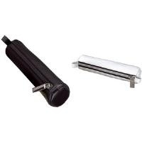 Alassio Schlamper-Rolle, aus Nappa-Leder, schwarz Stifteetui mit silber-schwarzem Futter, - 1 Stück (43041)