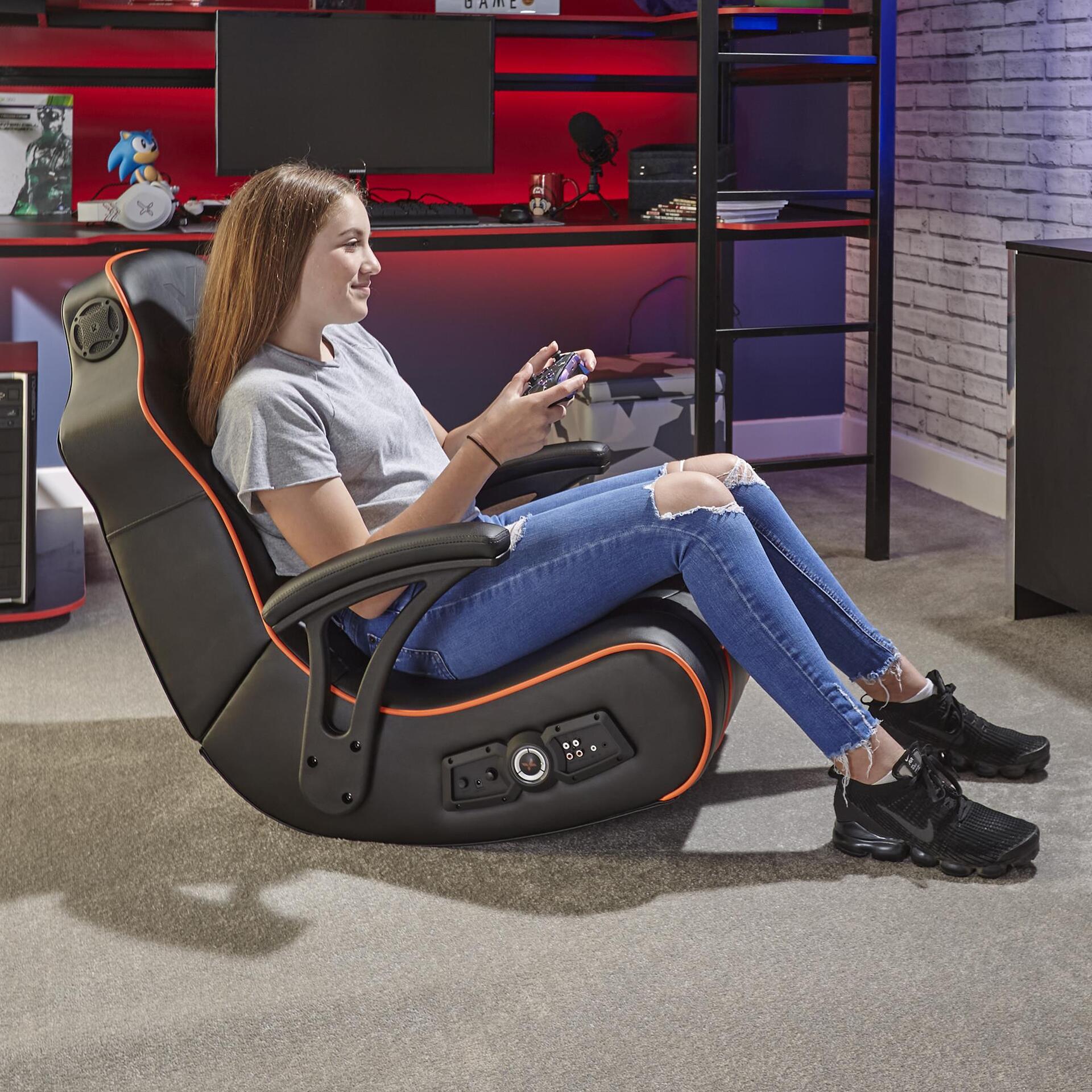 X-Rocker G-Force Konsolen-Gamingstuhl Schwarz, Orange