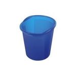 helit Papierkorb Economy Transparent, 13 Liter, PP, weiß im transparentem Design, hochglänzend, rund, mit umlaufendem (H2360210)