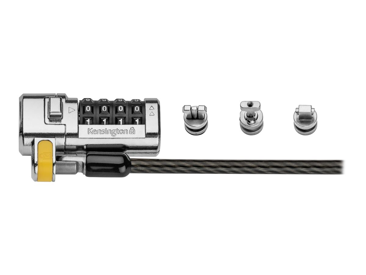 Kensington ClickSafe Universal Combination Laptop Lock - Master Coded Schwarz