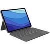 Logitech Combo Touch - Tastatur und Foliohülle - mit Trackpad - hintergrundbeleuchtet - Apple Smart connector - QWERTY - Pan-Nordic - Oxford Gray - für Apple 27,90cm (11")  iPad Pro (1. Generation, 2. Generation, 3. Generation)