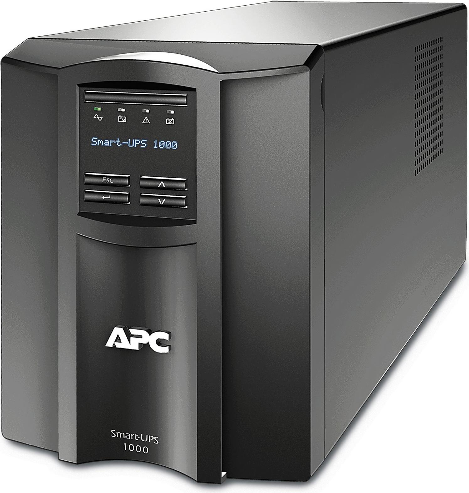 APC Smart-UPS 1000VA, LCD, 230V (SMT1000IC) mit APC SmartConnect (SMT1000IC)