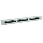 VALUE Kat. 6 / Class E 48,30cm (19")-Patchpanel, 24P, ungeschirmt, grau (26.99.0355)