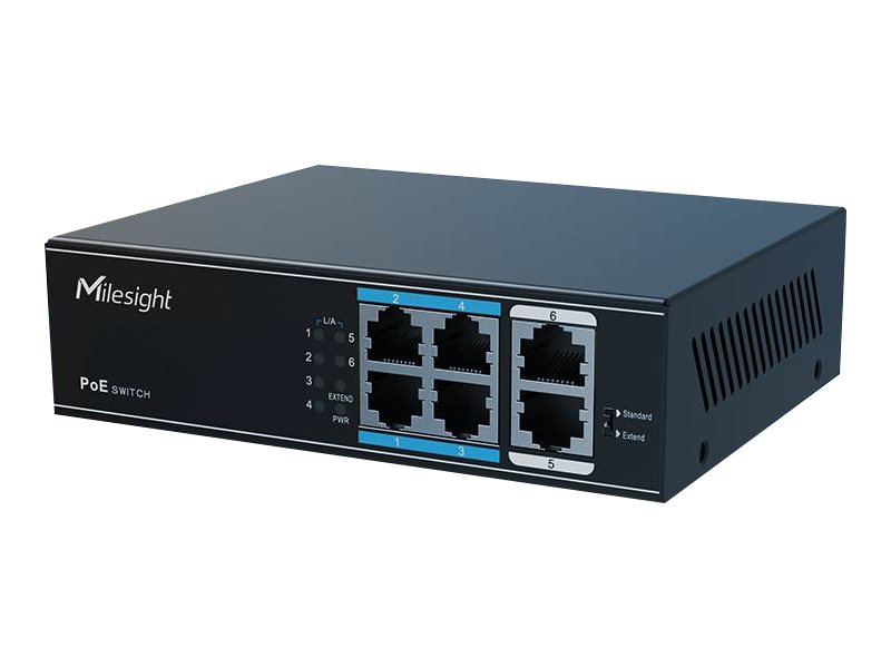 Milesight MS-S0204-EL PoE Switch 4 Ports Schwarz