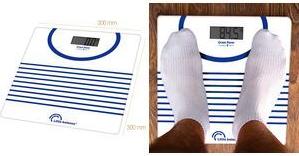 Little balance Digitale Personenwaage Matrose,USB-C batteriefrei, wiederaufladbar, USB-C Ladetechnologie, - 1 Stück (LB 8655)