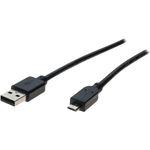 Micro USB 2.0 Kabel, USB St. A / USB Micro St. B, 1,0 m Zum Laden und Datentransfer (352453)
