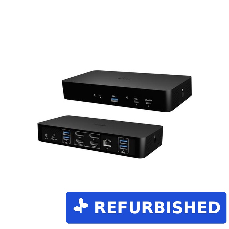 i-tec Dockingstation - USB-C / USB4 / Thunderbolt 3 / Thunderbolt 4 / Thunderbolt 5 /USB-A (CAINTGDUAL4KDOCPD) (B-Ware)