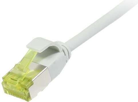 Patchkabel RJ45, CAT6A 500Mhz, 2m, grau, U/FTP, slimline rund d=3,8mm, TPE/LSZH(Superflex), AWG32, mitCat.7 Rohkabel, Synergy 21 (S217305V3)