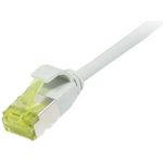 Patchkabel RJ45, CAT6A 500Mhz, 2m, grau, U/FTP, slimline rund d=3,8mm, TPE/LSZH(Superflex), AWG32, mitCat.7 Rohkabel, Synergy 21 (S217305V3)