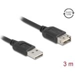 Delock USB 2.0 Verlängerungskabel EASY Typ-A Stecker zu Buchse 3 m (81514)