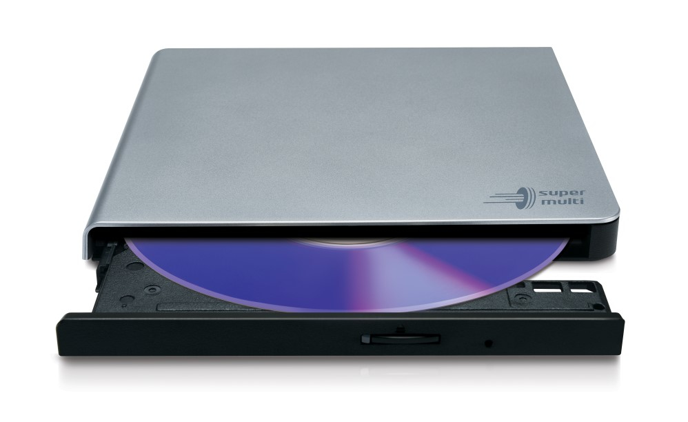 LG GP57ES40 Externer DVD-Brenner DVD±RW DVD-RAM USB 2.0 Silber