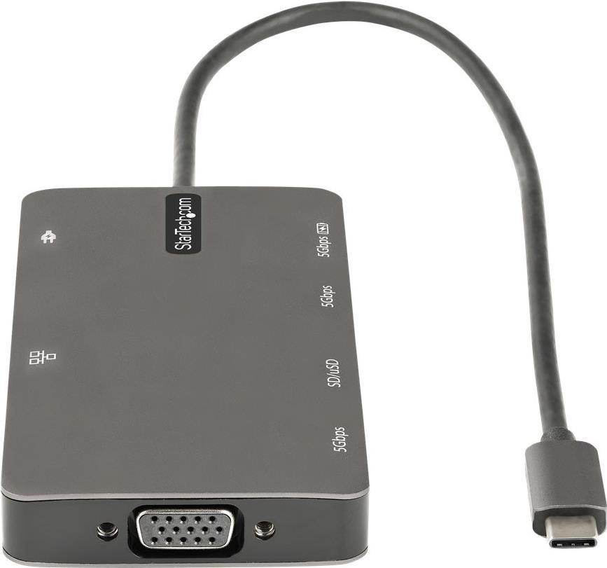 StarTech.com DKT30CHVSDPD Notebook-Dockingstation & Portreplikator Verkabelt USB 3.2 Gen 1 (3.1 Gen 1) Type-C Grau (DKT30CHVSDPD)