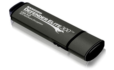Kanguru Defender Elite300 64 GB USB-Stick USB 3.2 Gen 1 Schwarz - Grau