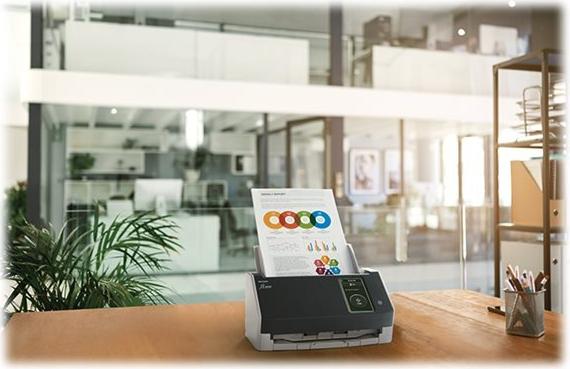 Ricoh fi-8040 Dokumentenscanner 600 dpi Duplex USB 3.2 LAN Schwarz, Hellgrau