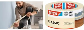 tesa Classic 52803-00000-01 Malerabdeckband Weiß (L x B) 50 m x 19 mm 1 St. (52803-00000-01)
