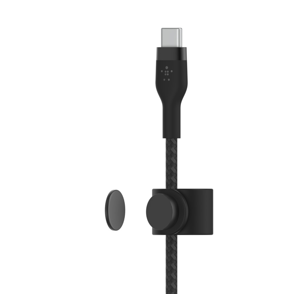 Belkin BOOST↑CHARGE PRO Flex USB-C auf USB-C Kabel 1 m USB 2.0 Geflochten Schwarz