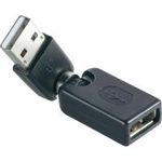 Renkforce USB 2.0 Adapter [1x USB 2.0 Stecker A - 1x USB 2.0 Buchse A] Schwarz vergoldete Steckkontakte Renkforce
