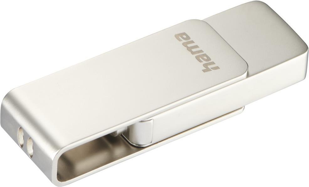 Hama Uni-C Rotate Pro USB-Stick 256 GB USB Typ-C 3.2 Gen 1 (3.1 Gen 1) Silber (00182497)