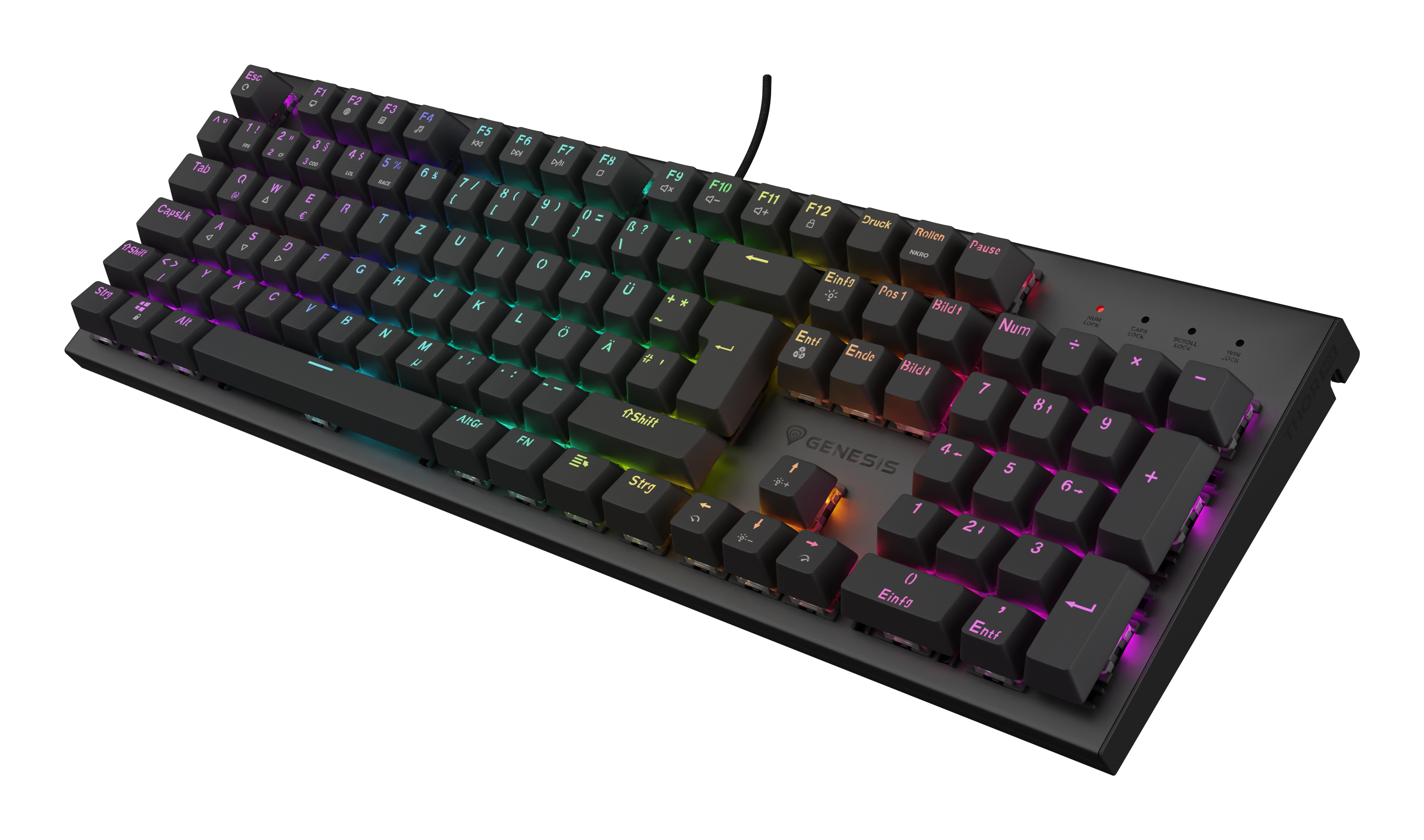 Genesis Thor 303 Mechanische Tastatur RGB QWERTZ Schwarz