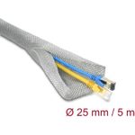 Delock Geflechtschlauch zur EMV Abschirmung selbstschließend 5 m x 25 mm (20995)