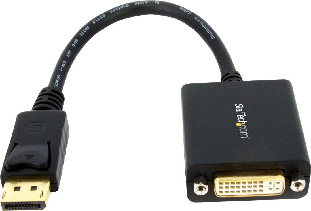 StarTech DP2DVI2 DisplayPort zu DVI Adapter Schwarz