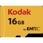 Emtec SD MicroSD Card 16GB KODAK Gold+ SDHC CL10 &Adapter Bliste (EKMSDM16GHC10K)