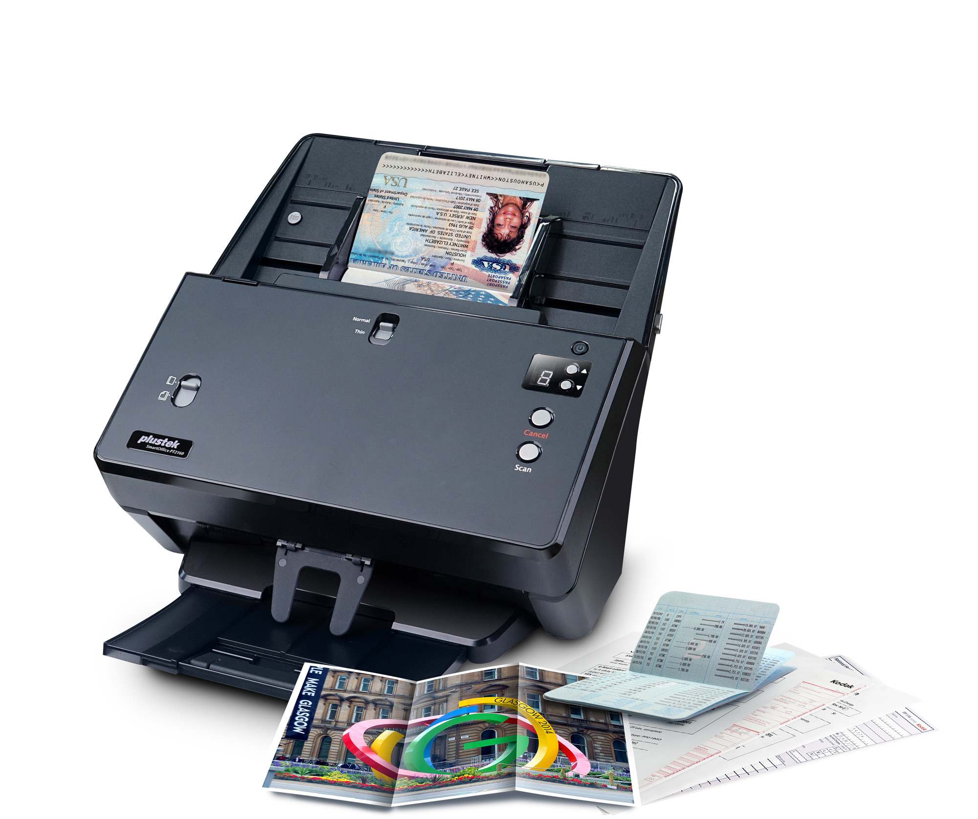Plustek SmartOffice PT2160 ADF-Scanner 600 x 600 dpi A3 Schwarz