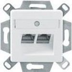 Dätwyler Cabl.DNT Anschlussdose Cat.6A CSA Plus 2/8 RAL9010 435060 (435060)