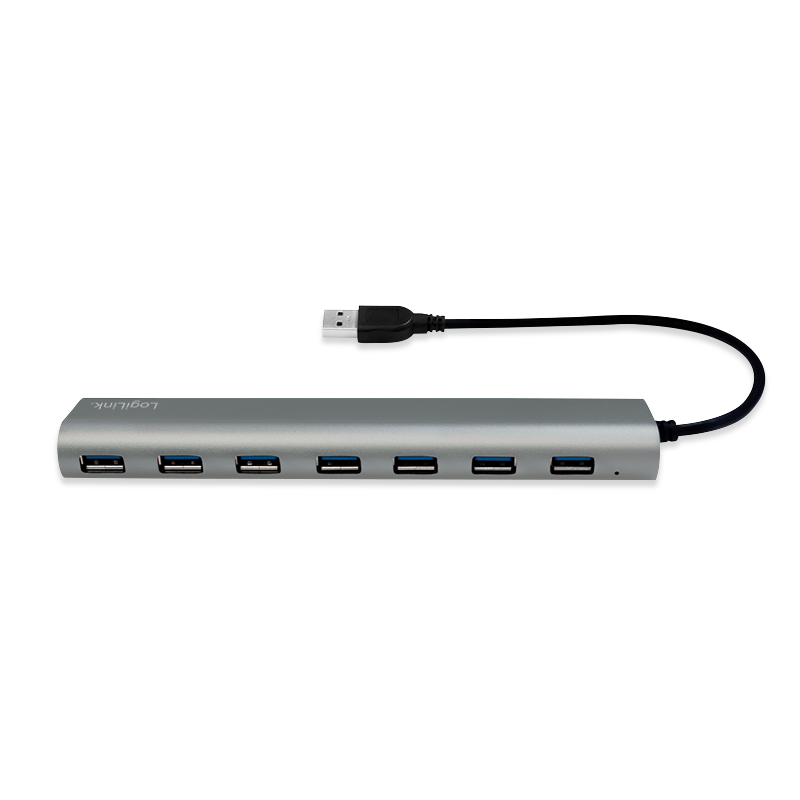 Logilink USB 3.0 Hub 7-Port with Card Reader, Aluminum UA0308 