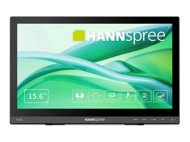 Hannspree HT165HPB 15,6" Full HD IPS Touchscreen LED-Monitor HDMI VGA Schwarz