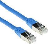 ACT Blue 1 meter LSZH SFTP CAT6 patch cable with RJ45 connectors. Cat6 s/ftp lszh blue 1.00m (FB9601)