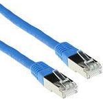 ACT Blue 1 meter LSZH SFTP CAT6 patch cable with RJ45 connectors. Cat6 s/ftp lszh blue 1.00m (FB9601)