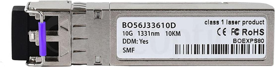 BlueOptics© SFP+ Transceiver, LC-Duplex, 10GBASE-CWDM, Singlemode Fiber, 1270nm bis 1610nm, 10KM, 0°C/+70°C, DDM (BO56JXX610D)