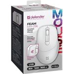DEFENDER MAUS FEAM MM-296 RF LEISE WEISS (52297)
