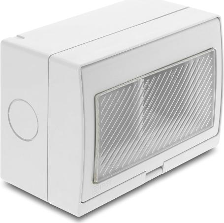 Delock Easy 45 Aufputzgehäuse IP55 wasserfest 4 Port (81624)