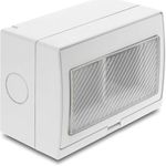 Delock Easy 45 Aufputzgehäuse IP55 wasserfest 4 Port (81624)
