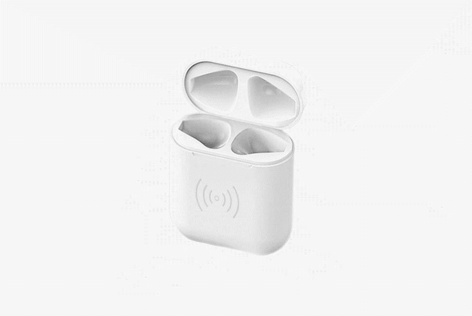 CYOO - Ladetasche - Apple Airpods - - Mit Kabel oder Wireless - weiß