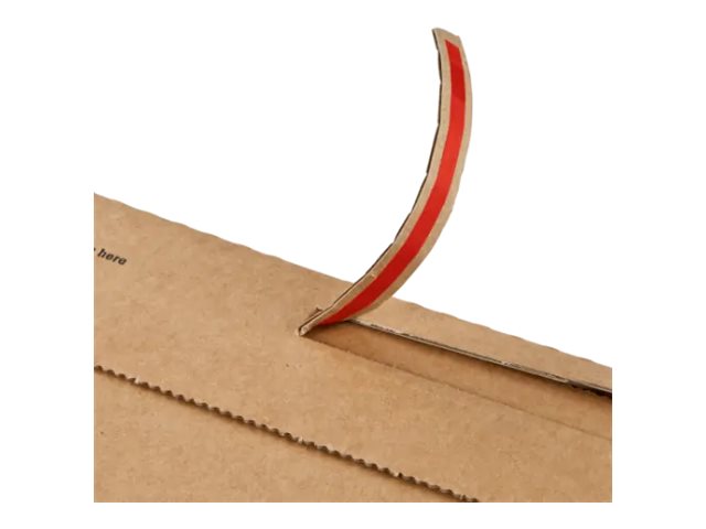 ColomPac CP 010.09 Versandtasche 570 x 420 mm Erweiterbar Selbstklebend Wellpappe 25 Stück Braun
