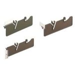 LEITZ Pendelleitkarte, für Pendelregistratur DIN A4, braun, mit integriertem Feststeller, mit Steg-Ausbildungen zum - 25 Stück (2027-00-75)