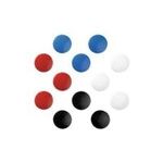 herlitz Haftmagnete, rund, Durchmesser: 30 mm, farbig flach, Haftkraft: 15 g, Kunststoffkappe, sortiert in den (997254)
