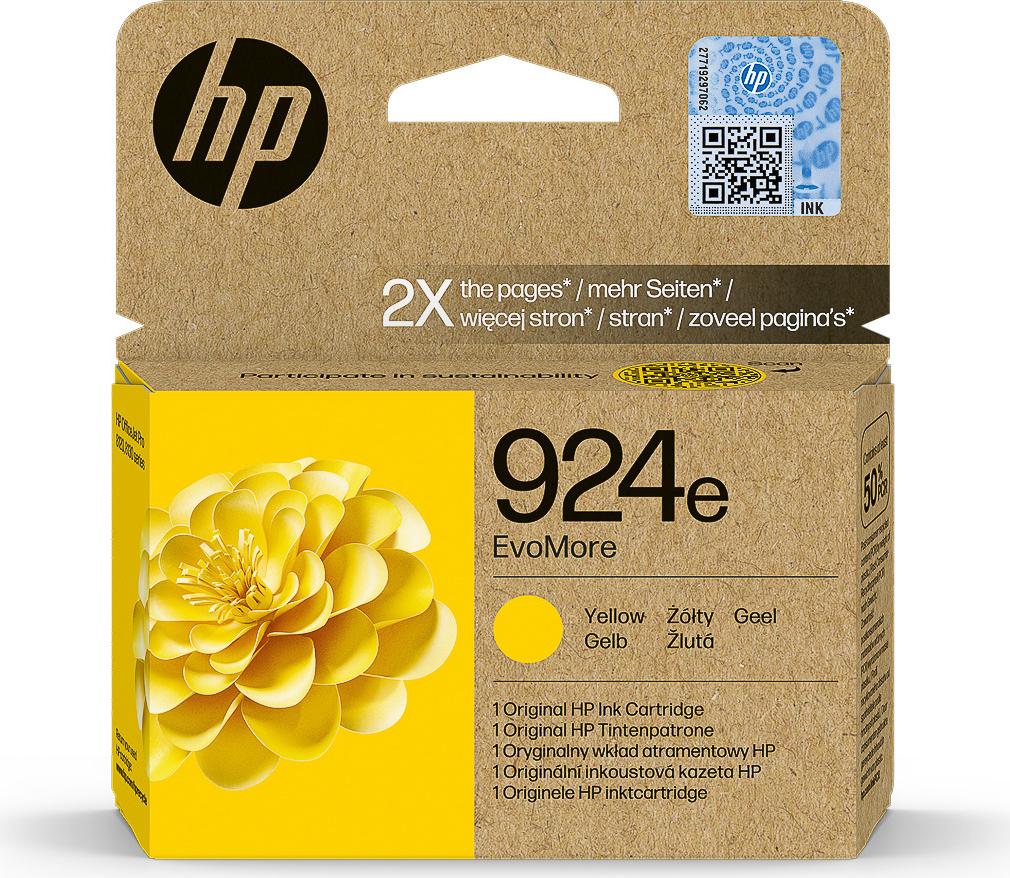 HP Inc. HP/InkHP 924e EvoMore YL Original Ink Ca (4K0U9NE#LS1)